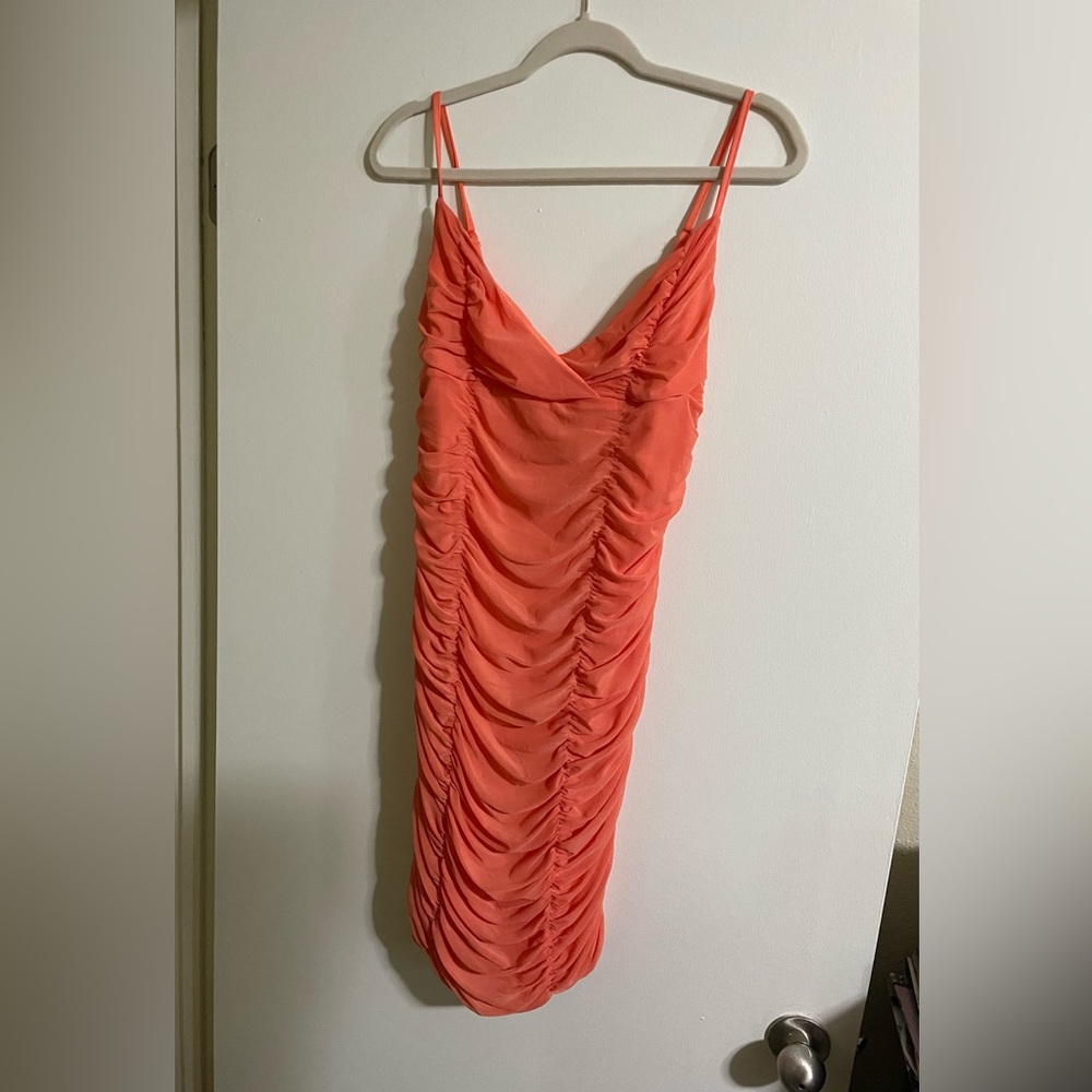 Ruched mini dress